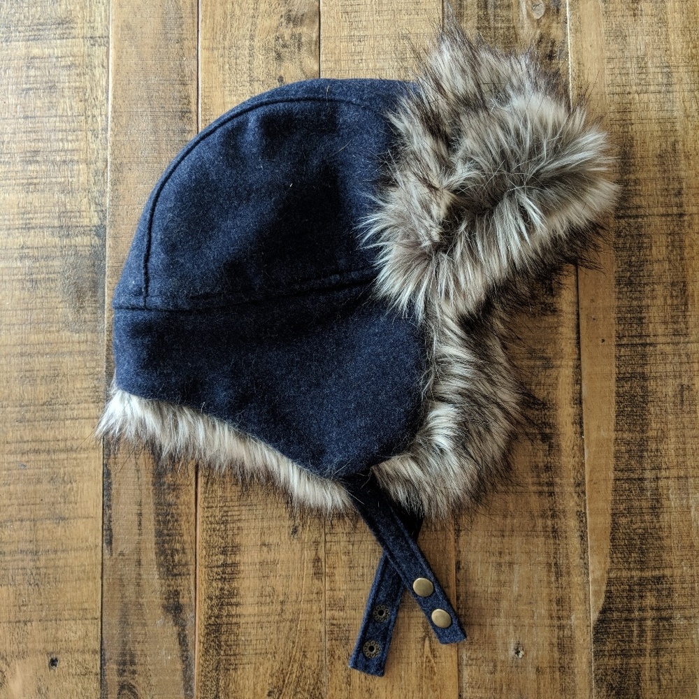 J. Crew Faux Fur Trapper Hat